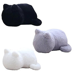 Universal Oreiller en peluche confortable Jouet Oreiller en peluche en forme d'animal de dessin animé sans fond 54DF (noir)