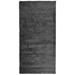 vidaXL Tapis shaggy PAMPLONA poils longs moderne anthracite 100x200 cm