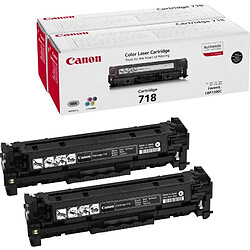 CANON Pack 2 cartouches toner noir 718BK 2662B005