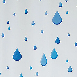 Spirella Rideau de douche PEVA WATERDROP 180x200cm Bleu