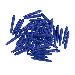 50x Arbres De Fléchettes 2BA Accessoires De Fléchettes Avec Anneaux De Protection 35 Mm Bleu pas cher