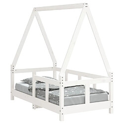 Maison Chic Lit simple Cadre de lit pour enfant,Lit d'Enfant Moderne blanc 70x140 cm bois de pin massif -MN98702