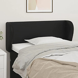 vidaXL Tête de lit avec oreilles Noir 83x23x78/88 cm Similicuir