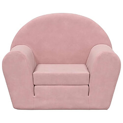 Avis Maison Chic Canapé-lit convertible, Clic-Clac pour enfants rose peluche douce -GKD44922