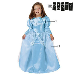 Totalcadeau Robe de Princesse bleue - Déguisement enfant jeune fille Taille - 5-6 Ans pas cher