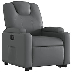 Avis Maison Chic Fauteuil Relax pour salon, Fauteuil inclinable électrique gris similicuir -GKD22955