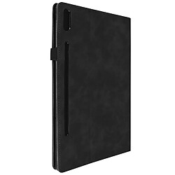 Avizar Étui Lenovo Tab P12 Pro Clapet Porte-cartes Fonction Support Vidéo noir