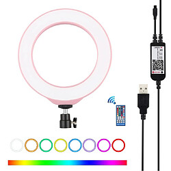 Yonis Ring Light LED RGBW Avec Trépied Et Télécommande