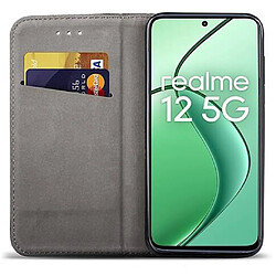 Avis Htdmobiles Housse etui portefeuille avec coque interieure en silicone pour Realme 12x et Realme 12 5G + film ecran - NOIR MAGNET