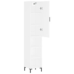 Avis vidaXL Buffet haut Blanc 34,5x34x180 cm Bois d'ingénierie