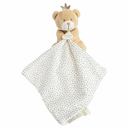 Doudou mouchoir Perlidoudou Ours petit roi - Doudou et compagnie