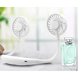 YP Select Led Lampe Aromathérapie Sports Neck Fan Usb Chargeur Portable Fan - Blanc Troisième Génération