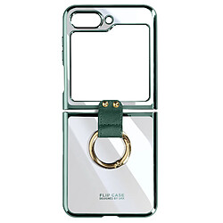 Avizar Coque anneau pour Samsung Galaxy Z Flip 5 Polycarbonate série Ring Case Vert