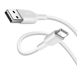 Câble USB vers USB-C Charge et Synchronisation Ultra-résistant 2m Belkin blanc