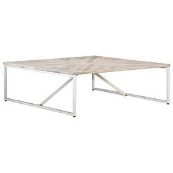 Avis Maison Chic Table basse,Table Console Table d'appoint, Table pour salon 110x110x36 cm Bois de manguier solide -MN44848