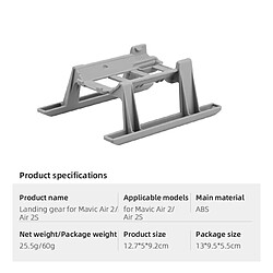 Acheter pour Mavic Air 2 Pliable Jambe Du Train D'atterrissage, Accrue Prolongée Kit pour DJI Mavic Air 2 Accessoires