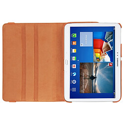 Wewoo Housse Étui Orange pour Samsung Galaxy Tab 3 10.1 / P5200 / P5210, 360 degrés de rotation Litchi Texture en cuir avec support