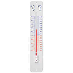 World Of Weather Thermomètre extérieur sur plaque métal 45cm. pas cher