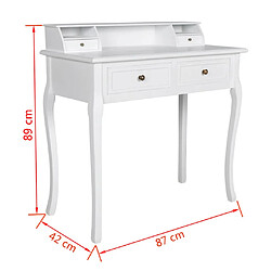 vidaXL Table de maquillage Luxueux Moderne pas cher