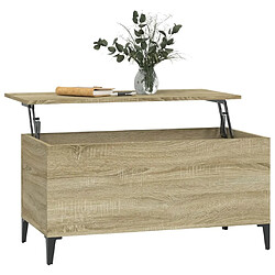 Maison Chic Tabls basse,Table Console pour salon Chêne sonoma 90x44,5x45 cm Bois d'ingénierie -MN48467 pas cher