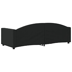 Acheter vidaXL Lit de repos sans matelas noir 80x200 cm tissu