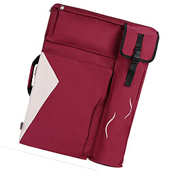 Avis Artist Portfolio Case sac à dos pour le dessin peinture outil de croquis rouge