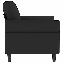 Acheter Maison Chic Canapé à 2 places,Sofa de Salon,Canapé droit Noir 120 cm Velours -GKD906516