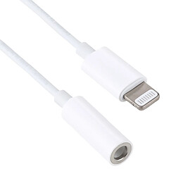 Avis Wewoo Adaptateur blanc pour écouteurs 8 broches Lightning 3,5 mm, longueur de ligne: 8 cm audio