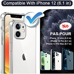 Acheter Coque antichoc pour iPhone 12 (6,1") et 2 Verres Trempé Film Protection Ecran Little Boutik®