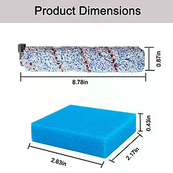 Brosse à rouleau et filtre de remplacement AD, pour aspirateur sec et humide sans fil Tineco IFloor S / IFloor / HF10E 01