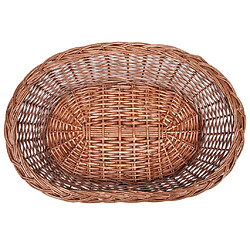 Avis vidaXL Panier/Lit pour animaux de compagnie Naturel 69 cm