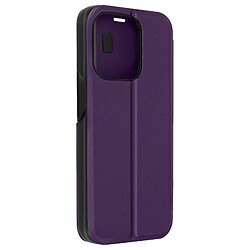 Avizar Étui Folio pour iPhone 15 Pro Clapet Support Vidéo Violet foncé