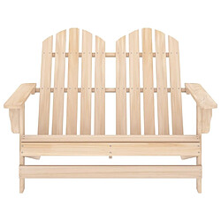 Maison Chic Chaise de jardin 2 places - Fauteuil d'extérieur Adirondack Bois de sapin massif -MN70736