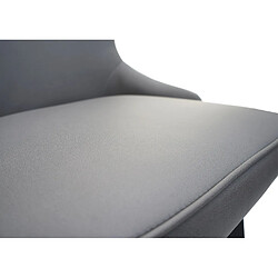 Avis Decoshop26 Lot de 2 chaises de salle à manger coutures décoratives au dos asssie en tissu gris foncé-gris clair 04_0007384