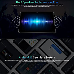 Acheter Tablette Durcie 4G IP68 IP69K 8GB 256GB Android 13 Double SIM Ecran FHD+ 10.1 Pouces Orange YONIS