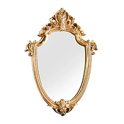 Antique Miroir de Maquillage Décoratif, Vintage Bouclier Forme Cosmétique Miroir avec Cadre, wall Hanging européenne Dressing Miroir Décor pour Salle