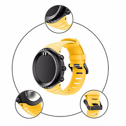 Bracelet en silicone jaune pour votre Suunto Core