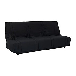 Avis Banquette clic clac 3 places - tissu Noir - Style contemporain - L 193 x P 92 cm