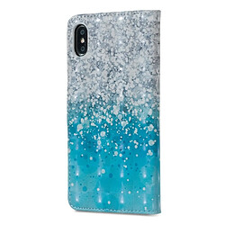 Avis Wewoo Coque Étui à rabat horizontal en cuir avec motif Mer et Sable pour iPhone X, supports fentes pour cartes, cadre photo porte-monnaie