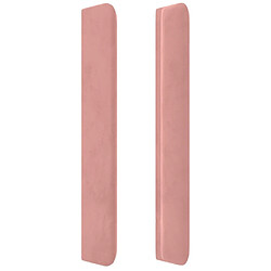 Avis Maison Chic Tête de lit moderne avec oreilles pour chambre - Décoration de lit Rose 83x16x118/128 cm Velours -MN48848