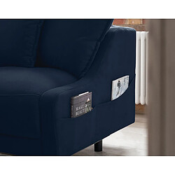 Acheter Bestmobilier Royal - canapé d'angle gauche - 4 places - convertible avec coffre - en velours