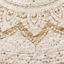 Decoshop26 Tapis Jute tressé imprimé 90 cm rond DEC023926