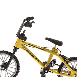 1:24 mini alliage doigt vélo vélo moulé sous pression modèle bureau gadget jouet jaune # 2