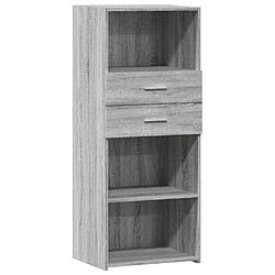 vidaXL Buffet haut sonoma gris 50x42,5x124 cm bois d'ingénierie