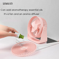 Avis Universal Mini ventilateur de refroidissement Diffuseur d'arôme Ventilateur de bureau USB avec angle réglable à 360 rotations, Bureau Home Voyages | Fan (rose)