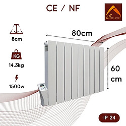 Acheter Chauffage électrique inertie fluide - 1000W - blanc - Adda Allauve