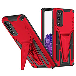 Coque en TPU anti-rayures avec béquille rouge pour votre Samsung Galaxy S20