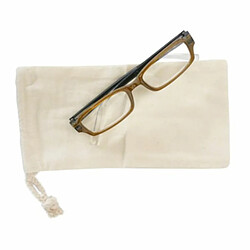 Rico Etui à lunettes beige en coton à décorer - 10 x 20 cm