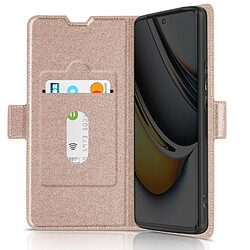 Avis Avizar Étui pour Realme 11 Pro et 11 Pro Plus Porte-carte Support Wallet Slim Rose Gold