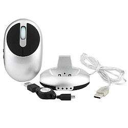 Yonis Souris Rechargeable Sans Fil 1200 DPI Avec HUB USB